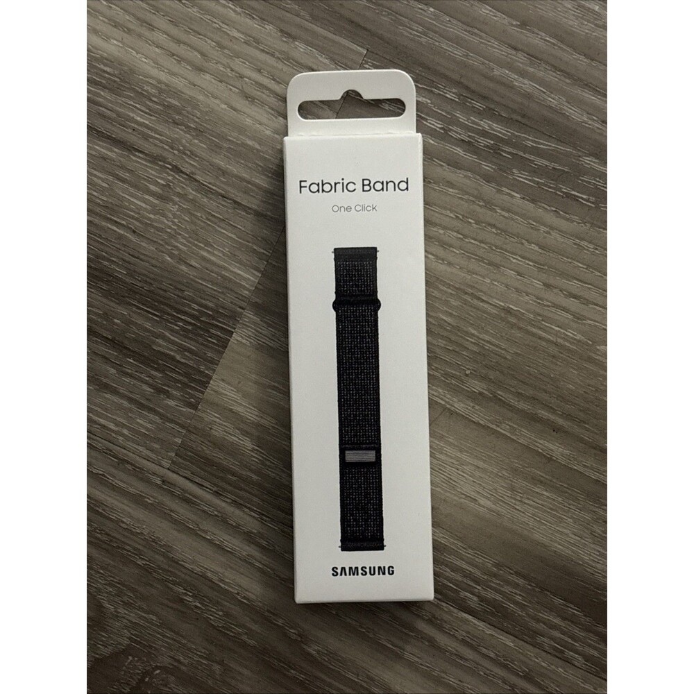 Samsung - Fabric Watch Band for Galaxy Watch6, Galaxy Watch6 Classic S/M - Black